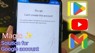 can't creat the account easy solution