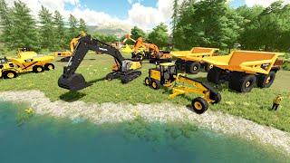 We build huge lakes for millionaires | Farming Simulator 22