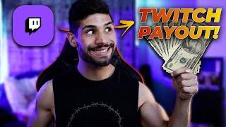 MY FIRST TWITCH PAYOUT: How much do small twitch streamers make!?