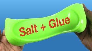 How To Make Slime With Glue, Water And Salt Only|| Slime Without Activator or borax #2