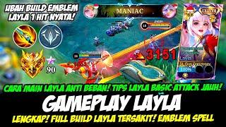 COMBO LAYLA 1 HIT DAMAGE + CARA MAIN LAYLA TERBARUBUILD LAYLA TERSAKITTUTORIAL LAYLA TOP GLOBAL ML