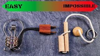 5 Rope Puzzles - Dead EASY to SUPER DIFFICULT!