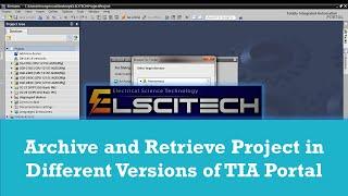 Archive and Retrieve Project in Different Versions of TIA Portal