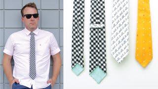 How to make a necktie for all ages --- Skinny Tie and Classic Tie