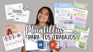 DESCARGA PLANTILLAS GRATIS PARA TUS TRABAJOS | Color Azul