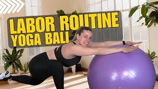 Prenatal Yoga Ball Routine: Preparing for Labor [Stretch and Relax]