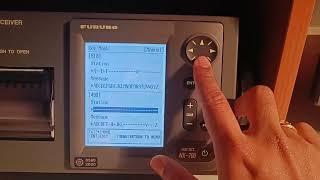 How to set Navtex receiver for furuno model make NX-700
