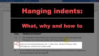 How (and why) to do hanging indents in #msword
