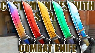 Custom Knives with Skins  Combat Knife  CS2 Showcase