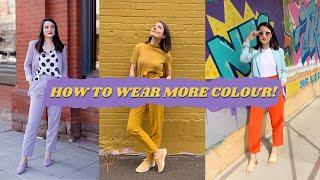 How to wear more colour! | Styling how-to with Caitlin