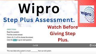 Step Plus Assessmet Wipro live questions and Answers 2023 | Wipro Step Plus Assessment 2023