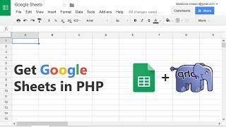 Get Google Sheets in PHP