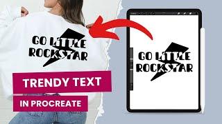 How to Create Stickers and SVGs in Procreate: Trendy Text Design Tutorial