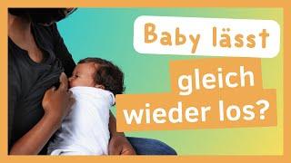 Baby saugt kurz und lässt wieder los? #stilltipps #stillbaby #stillen