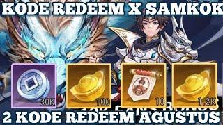 Kode Redeem X Samkok Agustus 2024 ! Gift Code X Samkok Terbaru Hari Ini