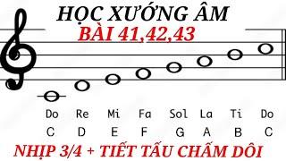 LUYỆN XƯỚNG ÂM TIẾT TẤU CHẤM DÔI NHỊP 3/4 vuiphungsuchua