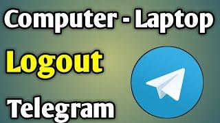 How To Logout And Remove Telegram Id Or Account From Computer & Laptop | Sign Out