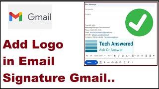 How to add logo in email signature Gmail