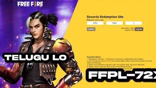 500K LIVE WATCHING REDEEM CODE TELUGU | FREE FIRE REDEEM CODE TODAYFree Fire Telugu - MBG ARMY