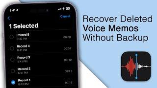 Recover Deleted Voice Memos Without Backup on iPhone! [2023]