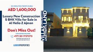 Luxury New Construction 5 BHK Villa for Sale in Al Helio 2 Ajman