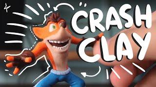 Crash Bandicoot FIGURE made with CLAY!!!