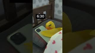 Sleeping just for 5 more minutes  #humor #shorts #babyduck