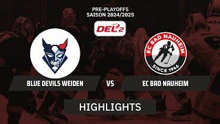 DEL2: Blue Devils Weiden vs. EC Bad Nauheim I Highlights - Pre-Playoffs | SDTV Eishockey