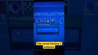 The rarest emblems in destiny 1 #xbox #playstation #destiny #destiny #bungie #emblem #gaming #games