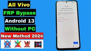 All Vivo FRP Bypass 2024 Android 13 Without PC | Vivo FRP Unlock New Method | TalkBack Not Working