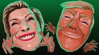 Hide and Shriek Funny Moments - Hillary Mask VS Trump Mask!