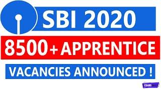 8500+ Vacancies || SBI Apprentice Recruitment 2020 || SBI Apprentice Form 2020