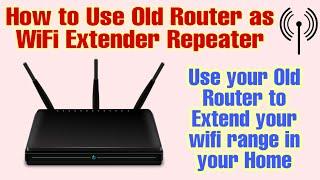 How to use old ADSL Router as Wifi Extender Repeater in Detail Hindi | Range Extender