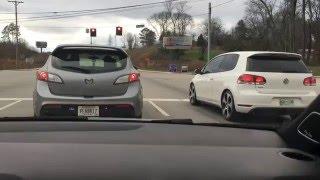 Mazda speed3 vs VW GlI APRstage2