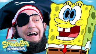 SpongeBob | ALLE 'Pirat Patchy' Szenen ‍️ | 60-Minuten-Compilation | SpongeBob Schwammkopf