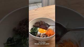 The EASIEST Bibimbap #koreanfood #koreanrecipe #bibimbap