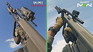 Modern Warfare 2022 vs Cold War 2020 - Weapons Comparison