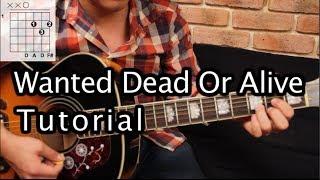 Como tocar "Wanted Dead or Alive" de Bon Jovi - Tutorial Guitarra + TAB (HD)