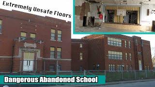 Exploring a Dangerous Abandoned School (Unsafe Floors)