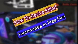 How To Revive Killed Teammates In Free Fire || #Short# || @ Subhash Gaming @