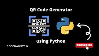 QR Code Generator Using Python | Full Tutorial | Learn New Library in Python #python #youtube