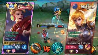 GLOBAL CLAUDE VS TOP GLOBAL PRO FANNY! INTENSE MATCH!