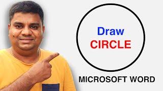How To Draw Circle In Word (MICROSOFT)