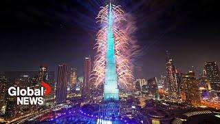 Tahun Baru 2024: Dubai menampilkan pertunjukan kembang api yang memukau dari Burj Khalifa yang ikonik