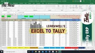 Excel to Tally Import - All in One _ With New Sheet | Learnwell