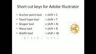 52 - Short cut keys for adobe illustrator