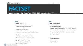 FactSet Lecture 01: Installing FactSet Excel