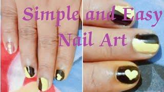 Simple and Easy NailArt at Home using match stick and cellotape / ItZ oUr WoRlD