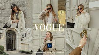 Vogue Preset - Lightroom Mobile Presets | Luxe Preset | Blogger Preset | Vogue Lightroom Preset