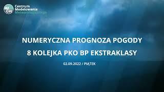 IMGW-PIB CMM: Ekstraklasa - 8 kolejka, 02.09.2022 r. - numeryczna prognoza pogody